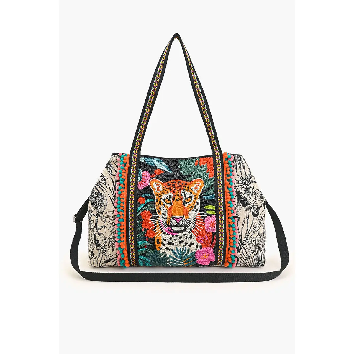 Tropical Leopard Tote