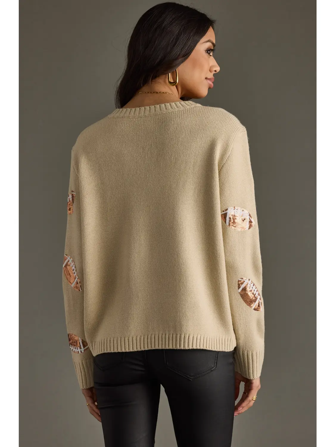 Football Sweater Tan