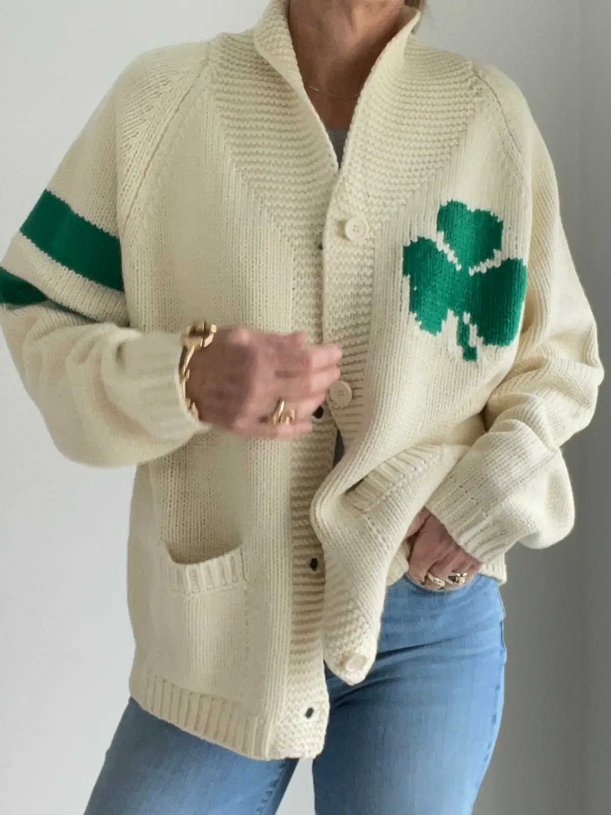 Shamrock Cardigan Natural