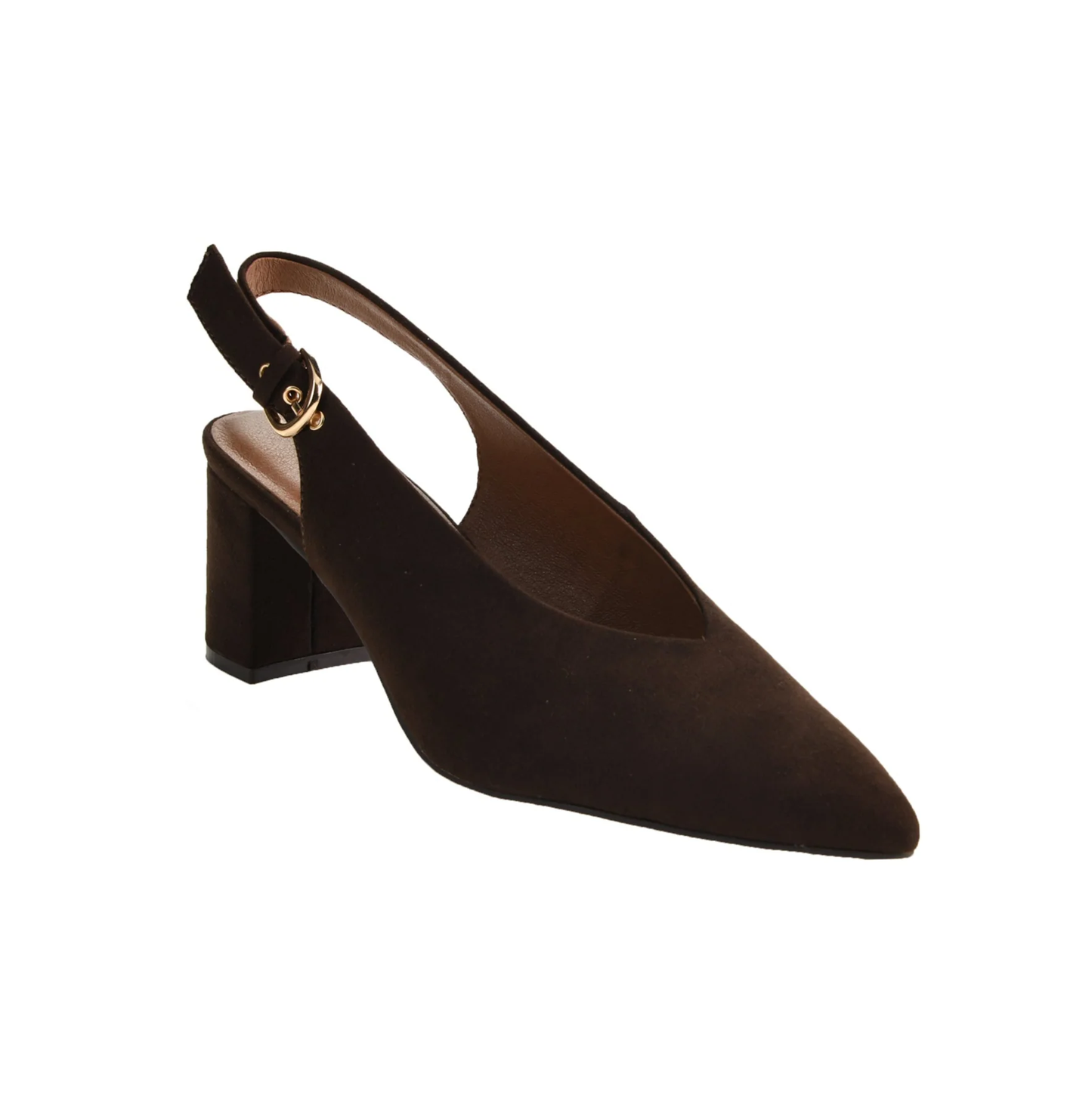 Menny Slingback Chocolate Suede