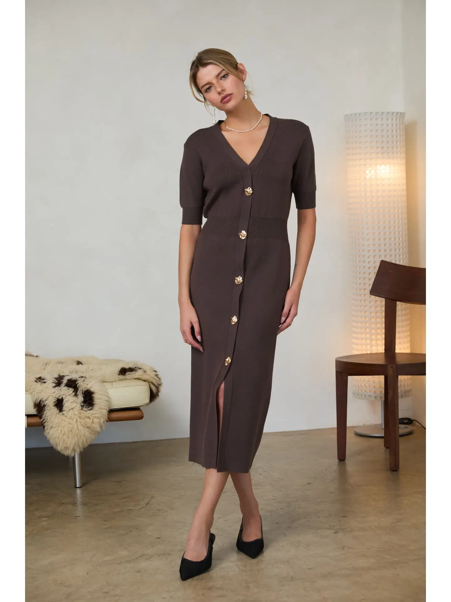 Brinley Dress Chocolate