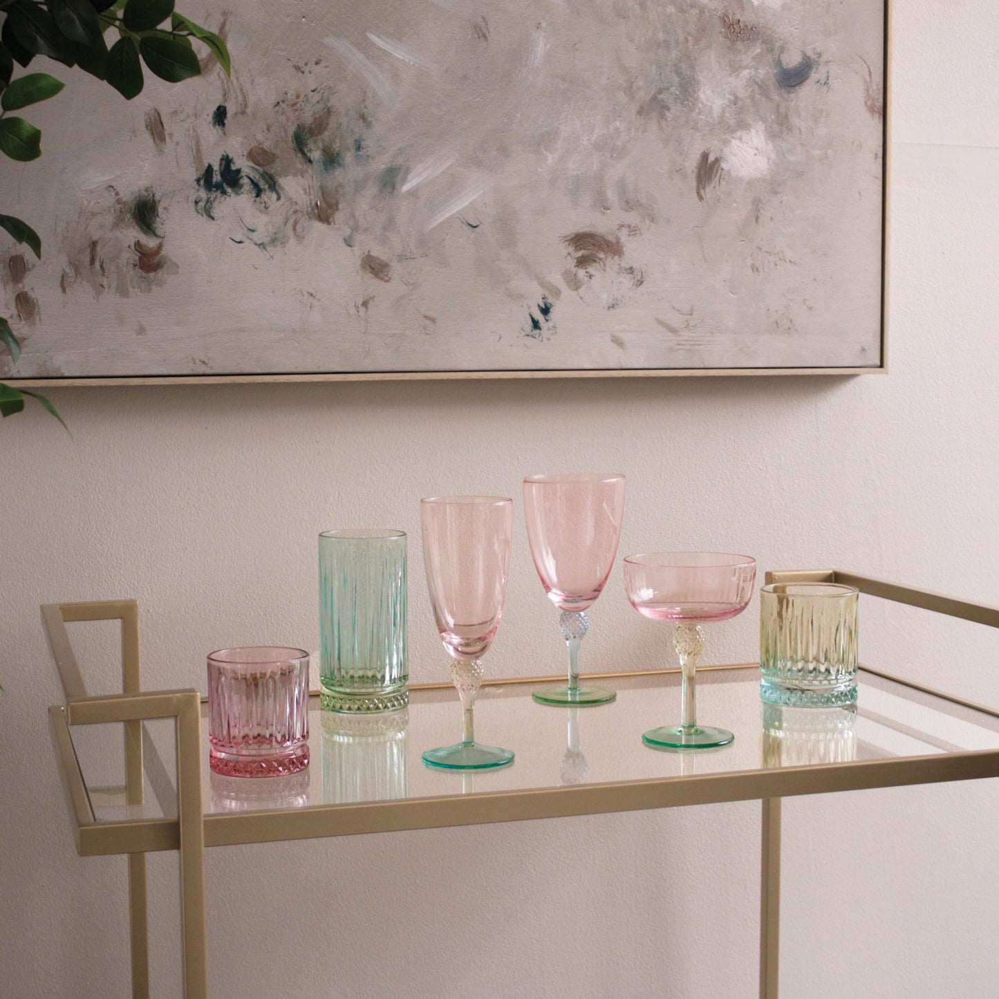 Aquarelle Double Old Fashioned Glasses Set of 4