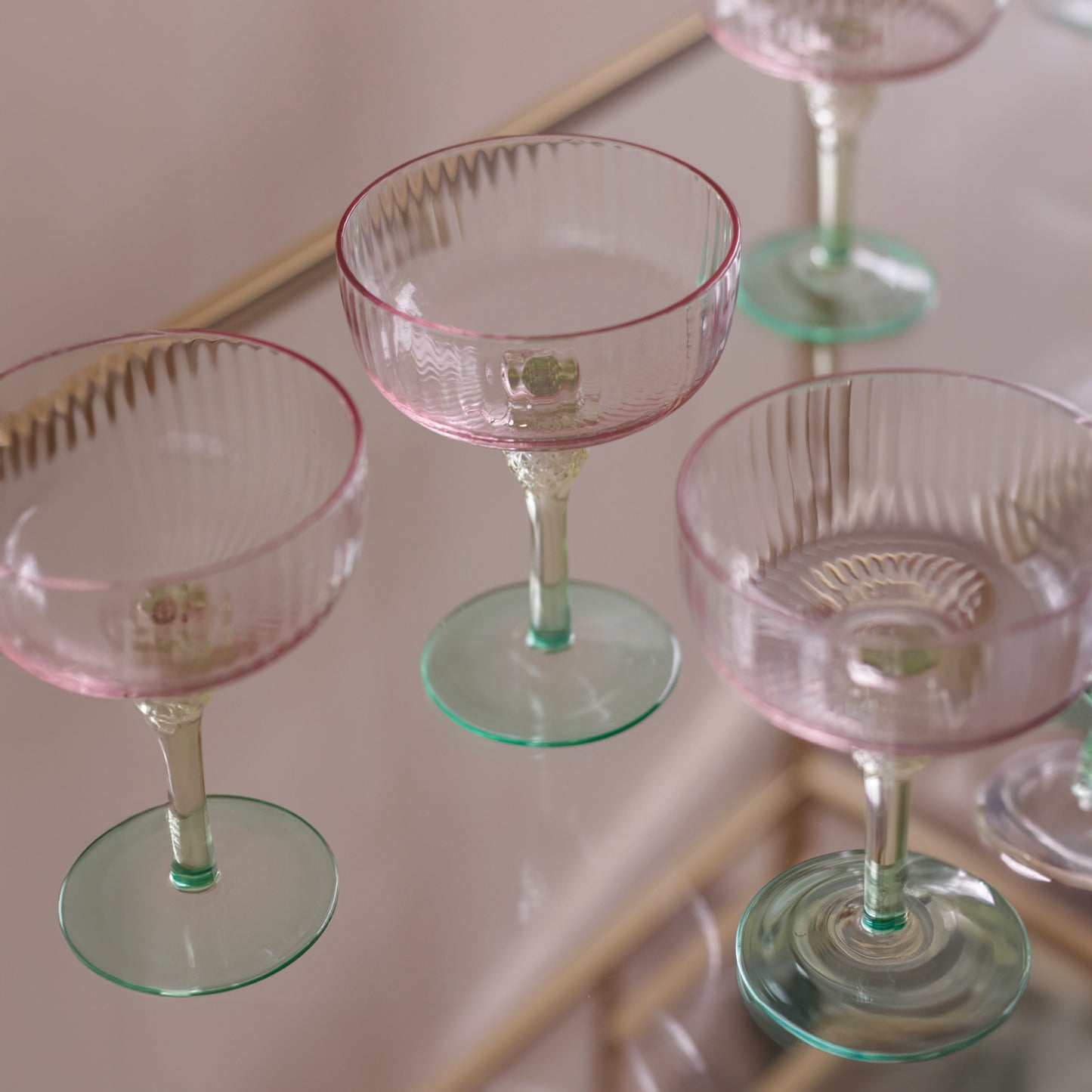 Aquarelle Coupe Glasses Set of 4