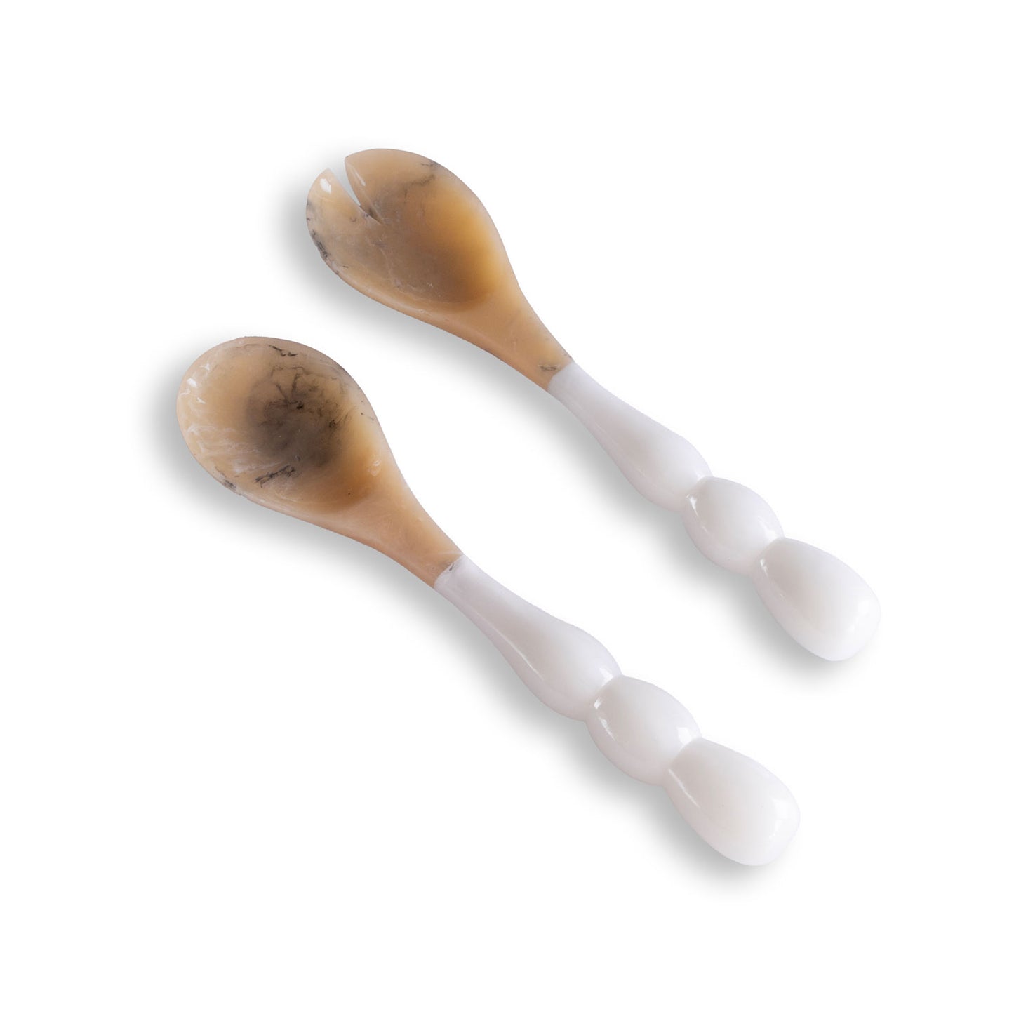 Rio Bubble Salad Servers White