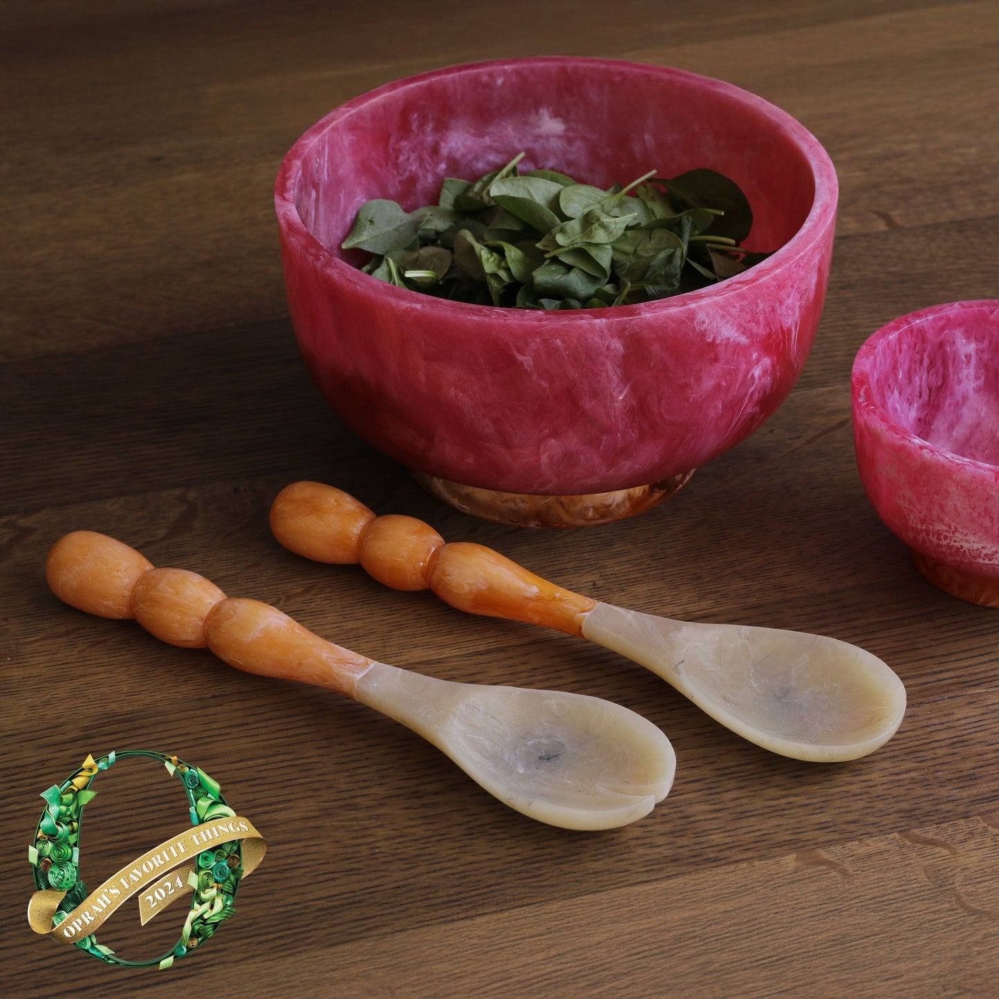 Rio Bubble Salad Servers Orange