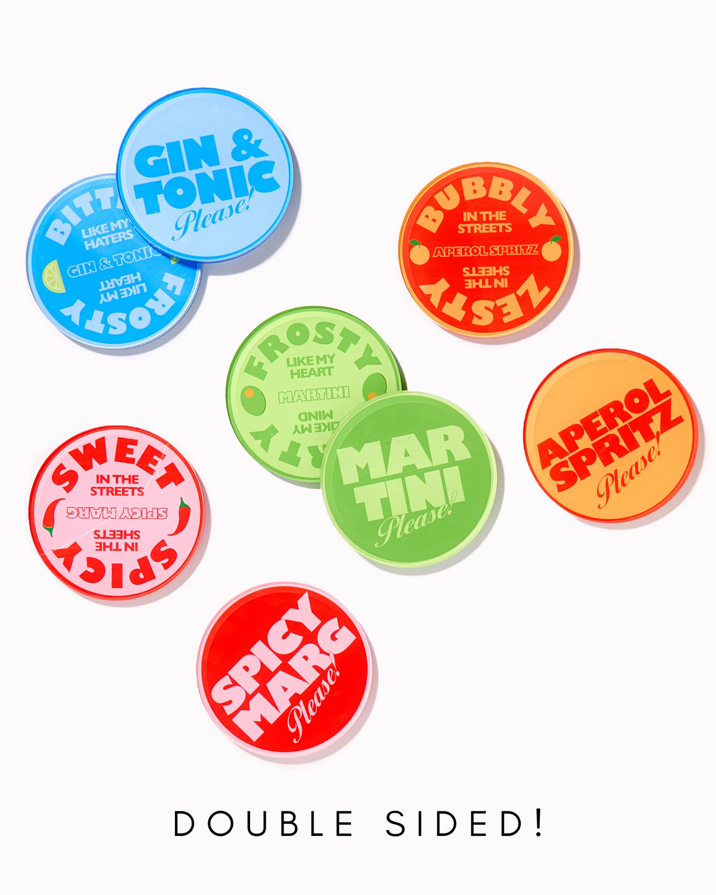 Drinks of Me Coasters Set of 4