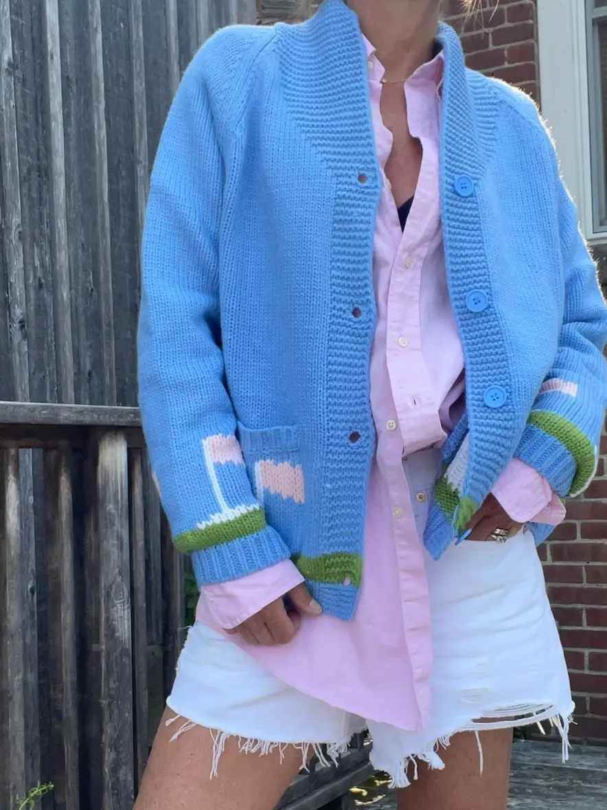 Varsity Golf Cart Cardigan