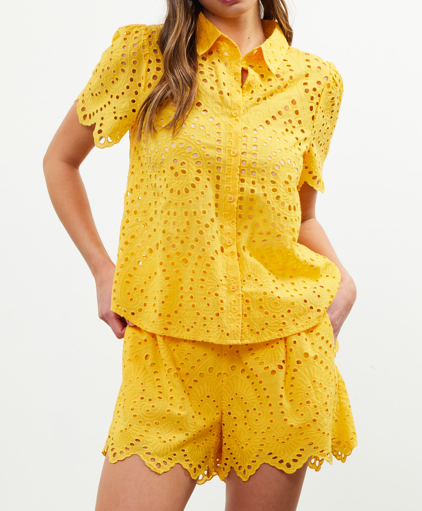Gayle Shorts Sunflower