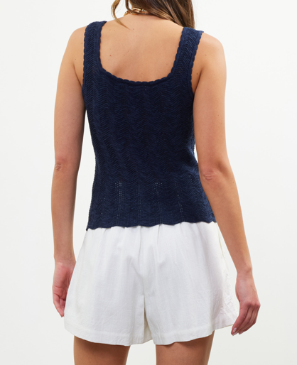 Missy Top Navy