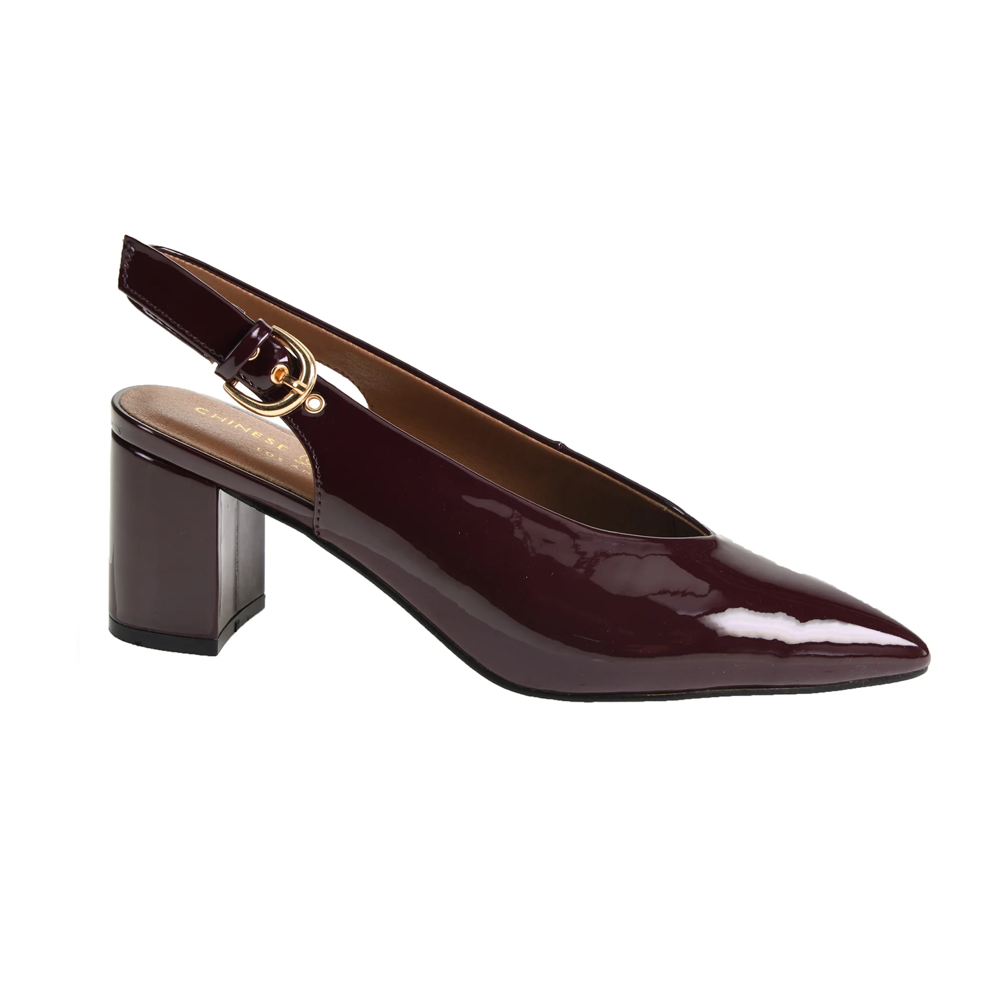 Menny Slingback Berry Patent Leather
