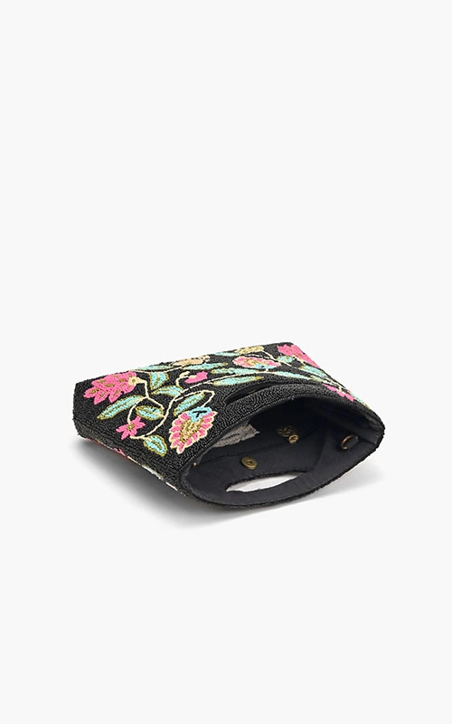 Night Flowers Clutch Bag