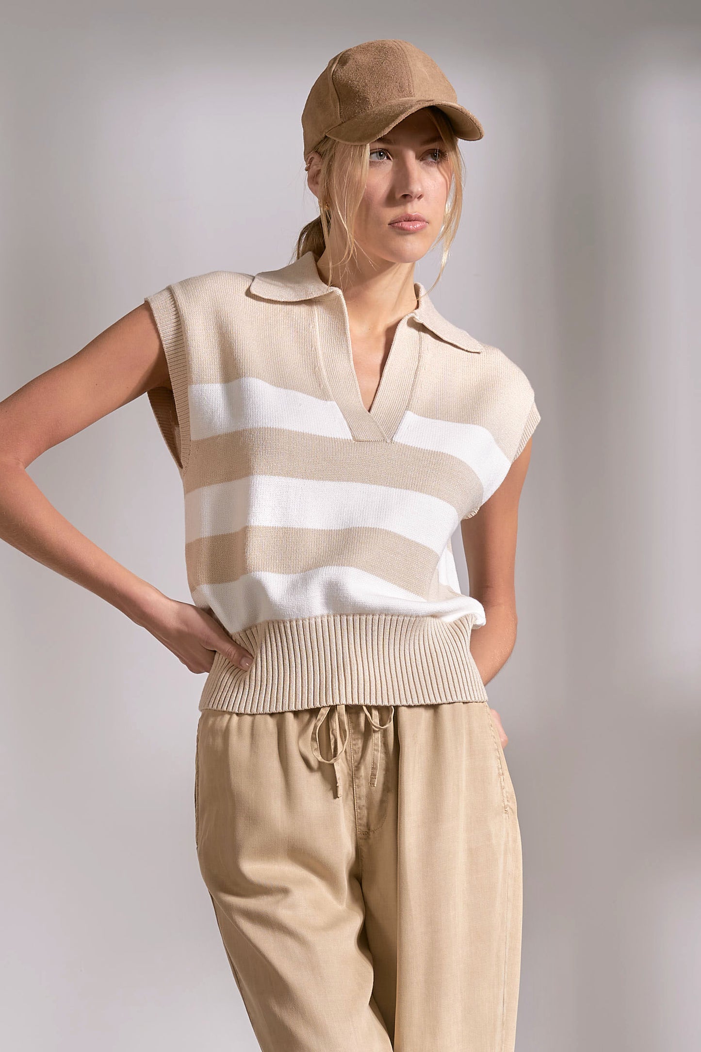 Stewart Top Tan