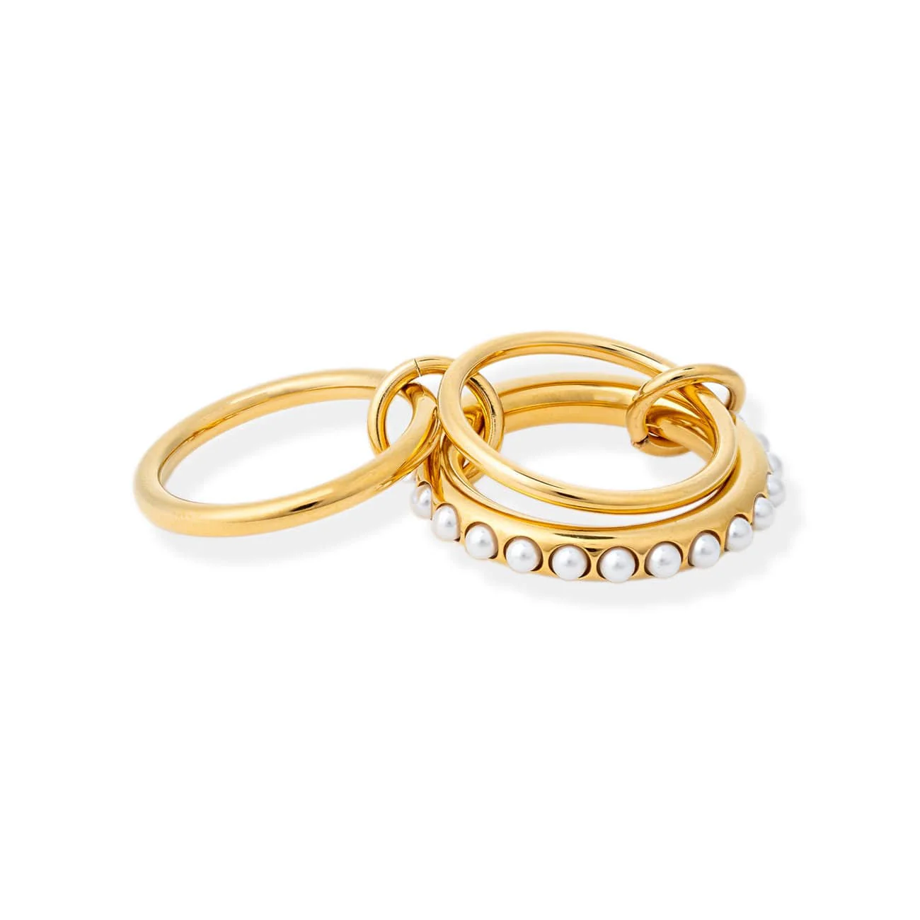 Avery Pearl Stacked Ring