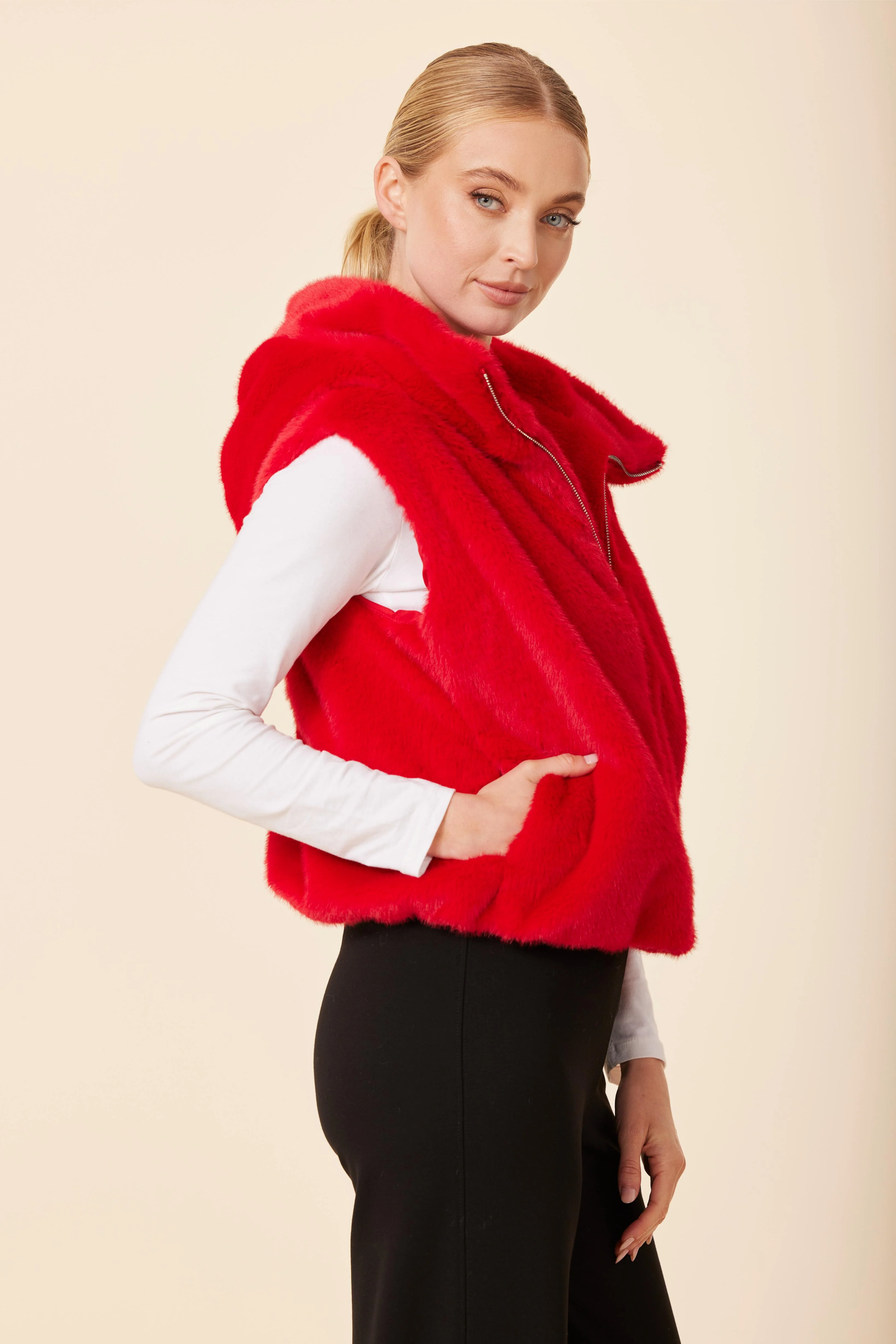 Fergie Vest Red