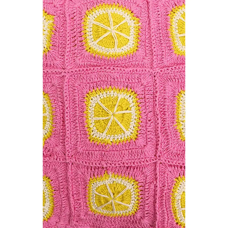 Lime Crochet Tote Bag