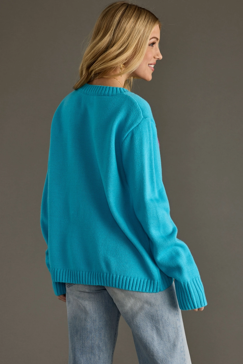Merry and Bright Sweater Blue