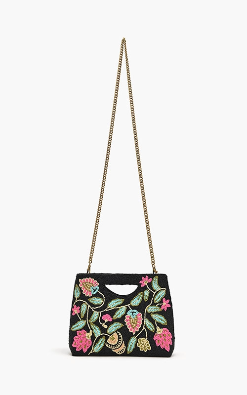 Night Flowers Clutch Bag