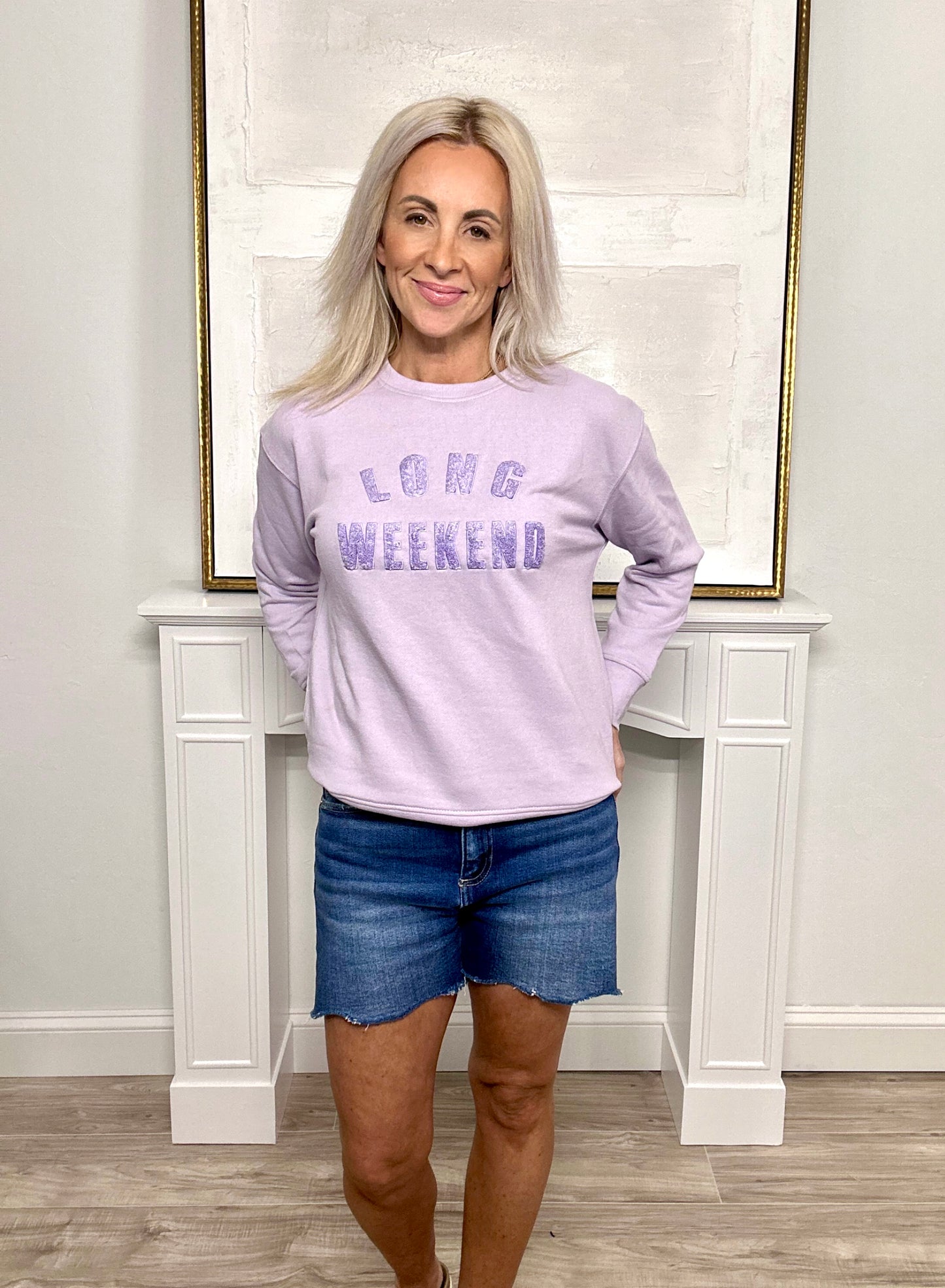 Long Weekend Sweatshirt Lilac