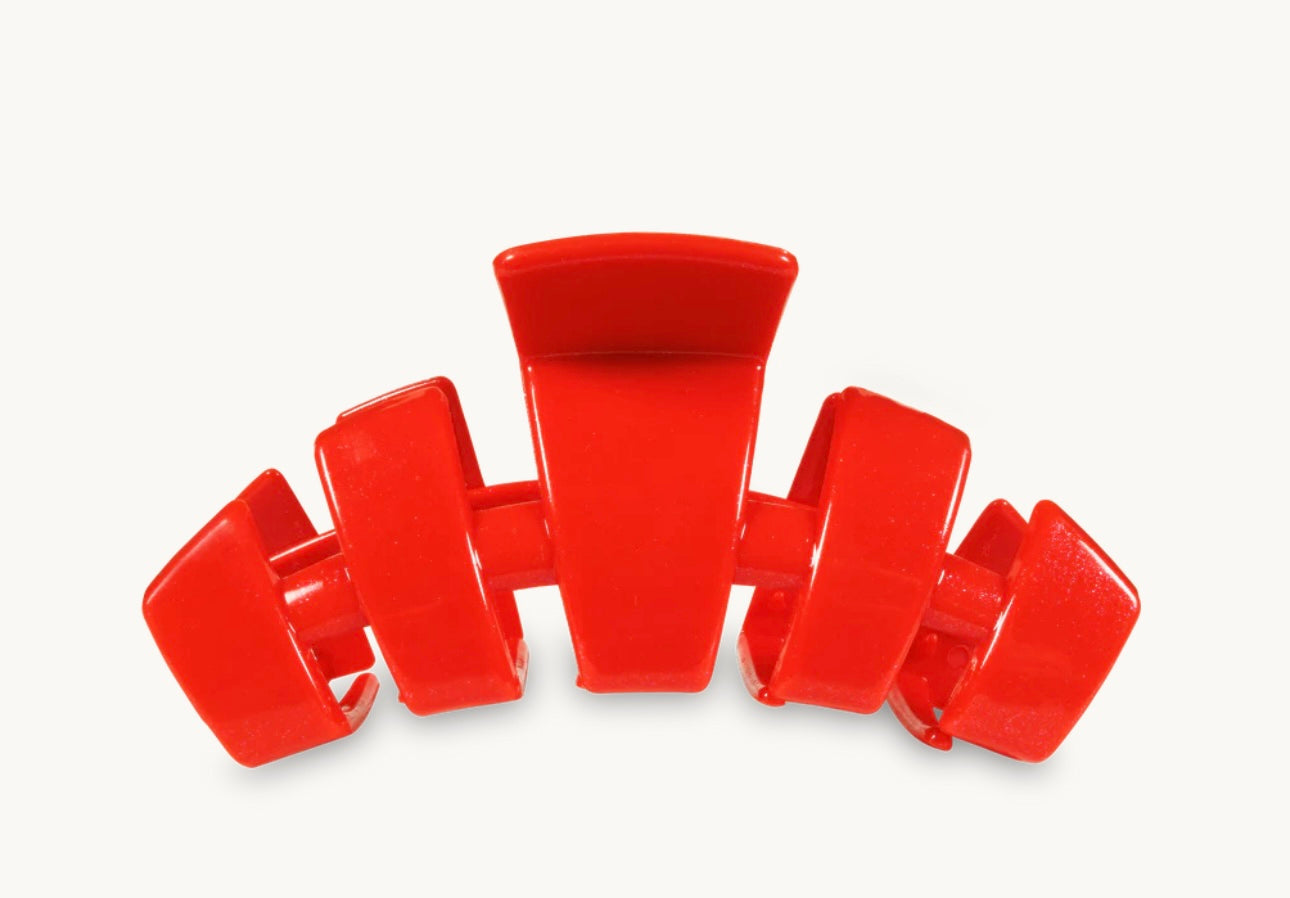 Classic Shimmer Red Hair Clip Large