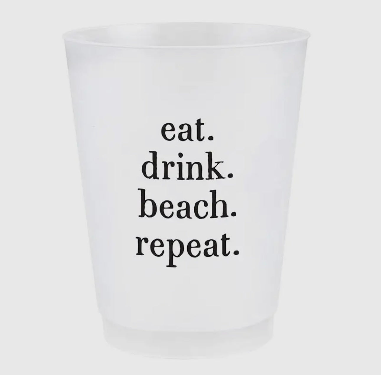 Frost Flex Cups Eat. Drink. Beach. Set of 8