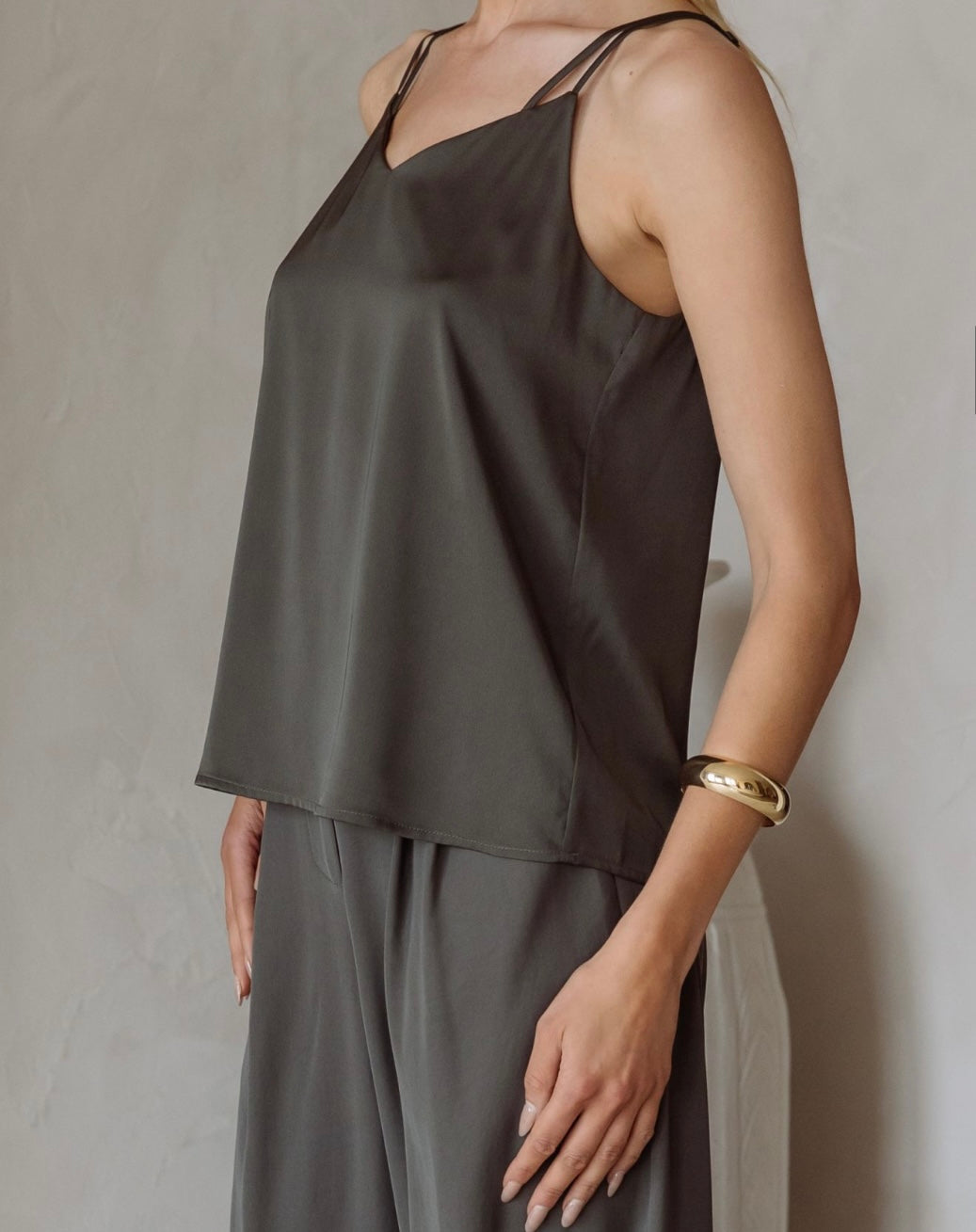 Victoria Cami Dark Olive