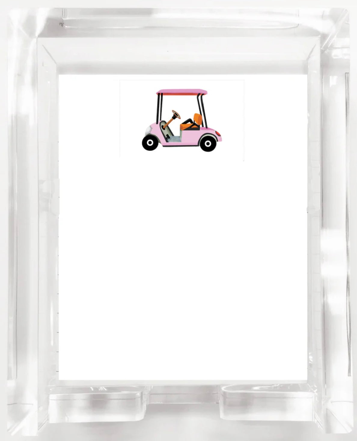 Note Sheets in Box Pink Golf Cart