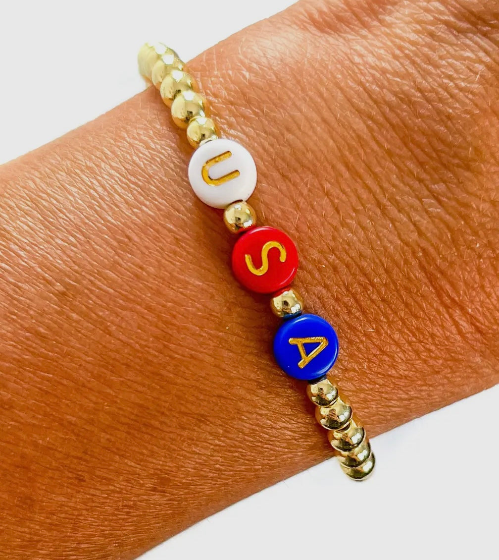 USA Bracelet Gold