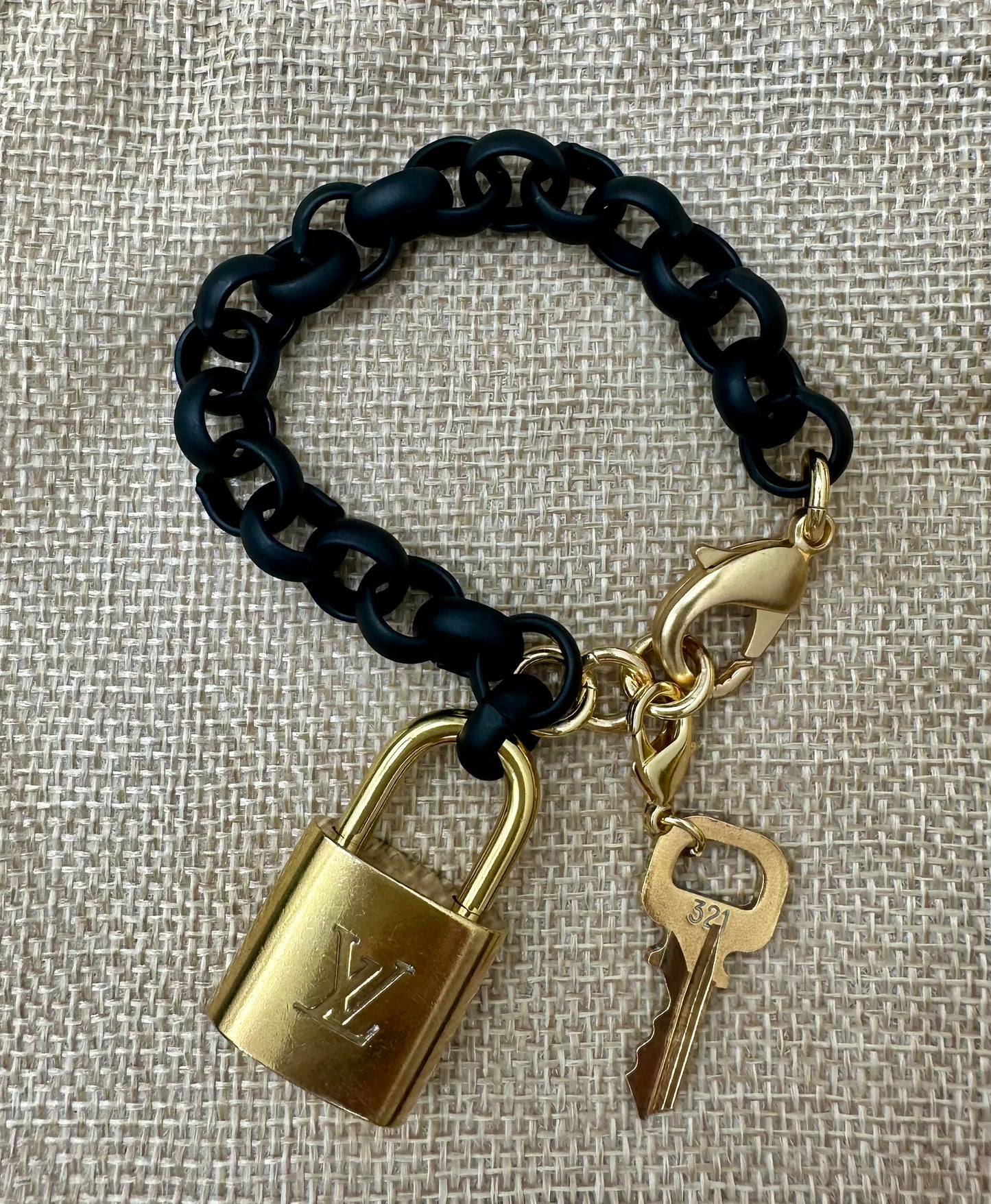 Vintage Louis Vuitton Rolo Bracelet Matte Black