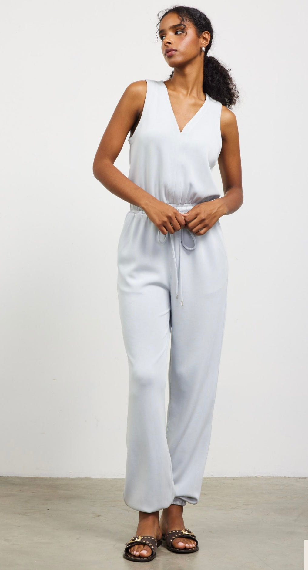 Shirley Jumpsuit Blue Fog