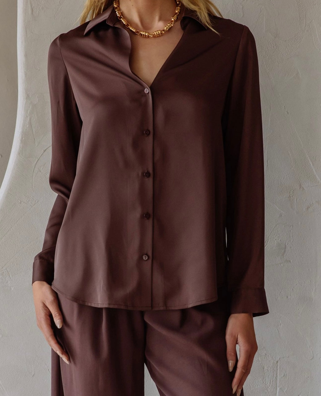 Sandra Blouse Espresso