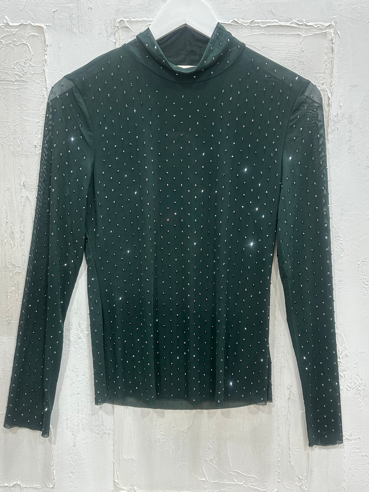 Frenchie Top Forest Green