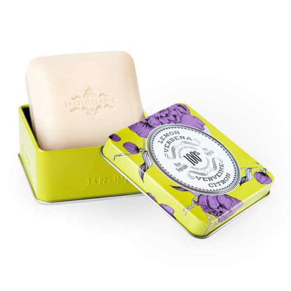 La Chatelaine Travel Soap in Tin Lemon Verbena