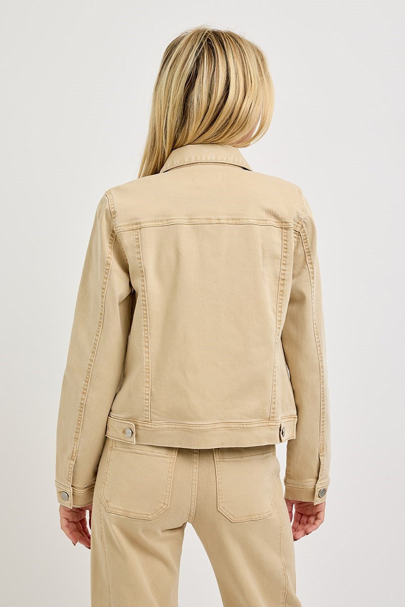 Katrina Denim Jean Jacket Latte
