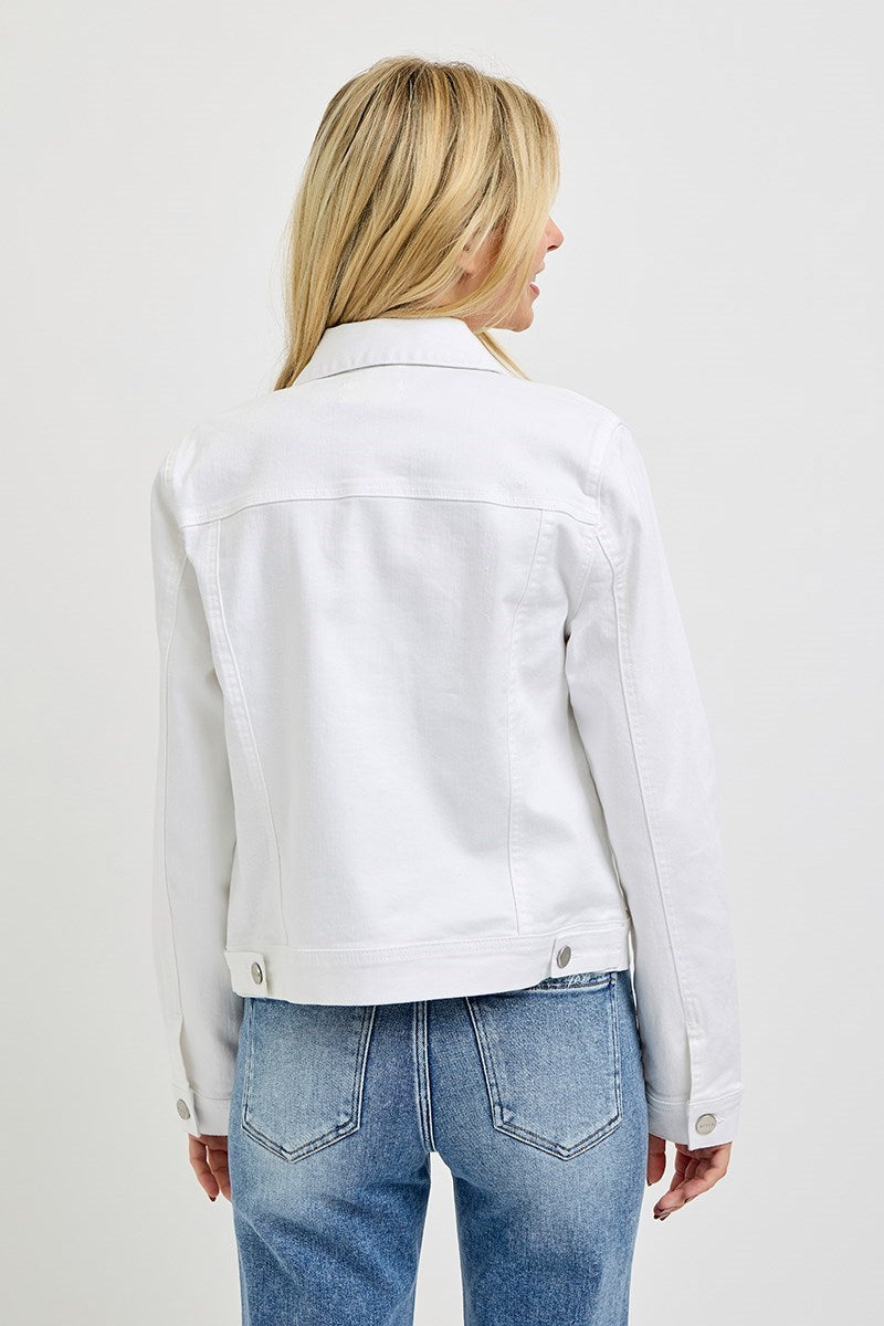 Katrina Denim Jean Jacket White