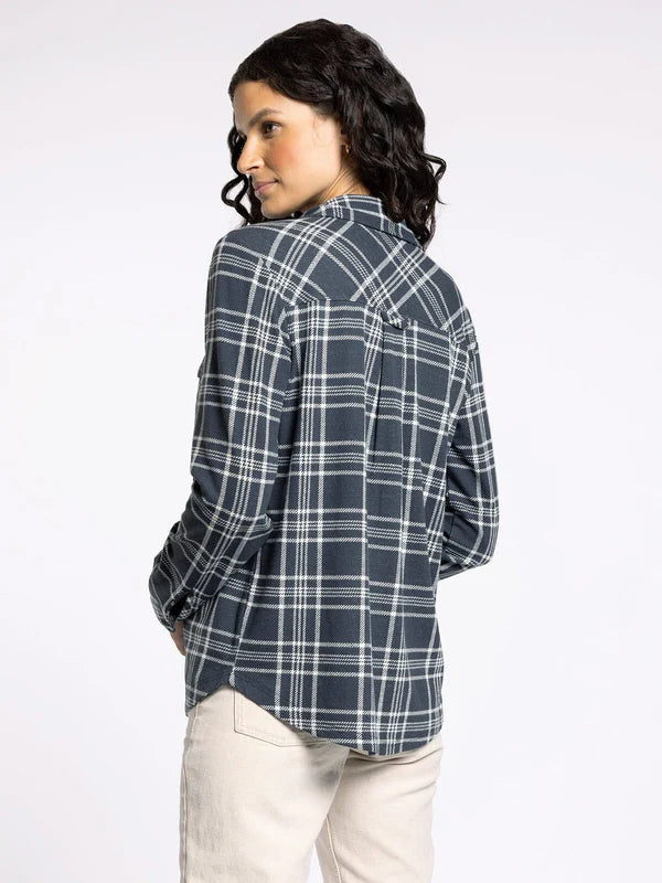 Cassian Top Navy Charcoal