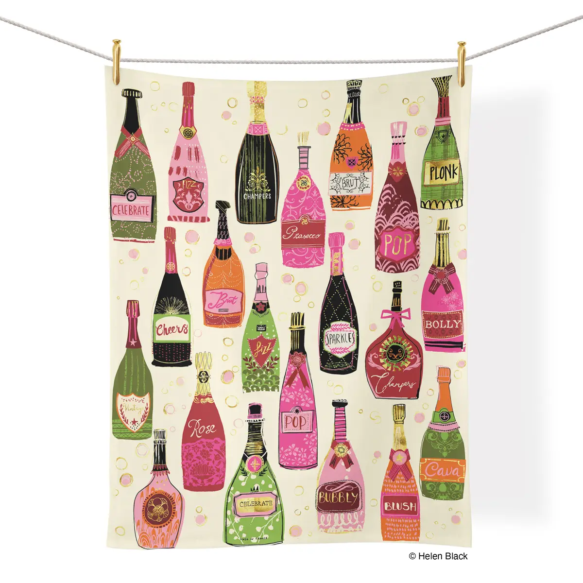 Bubble Pop Fizz Tea Towel