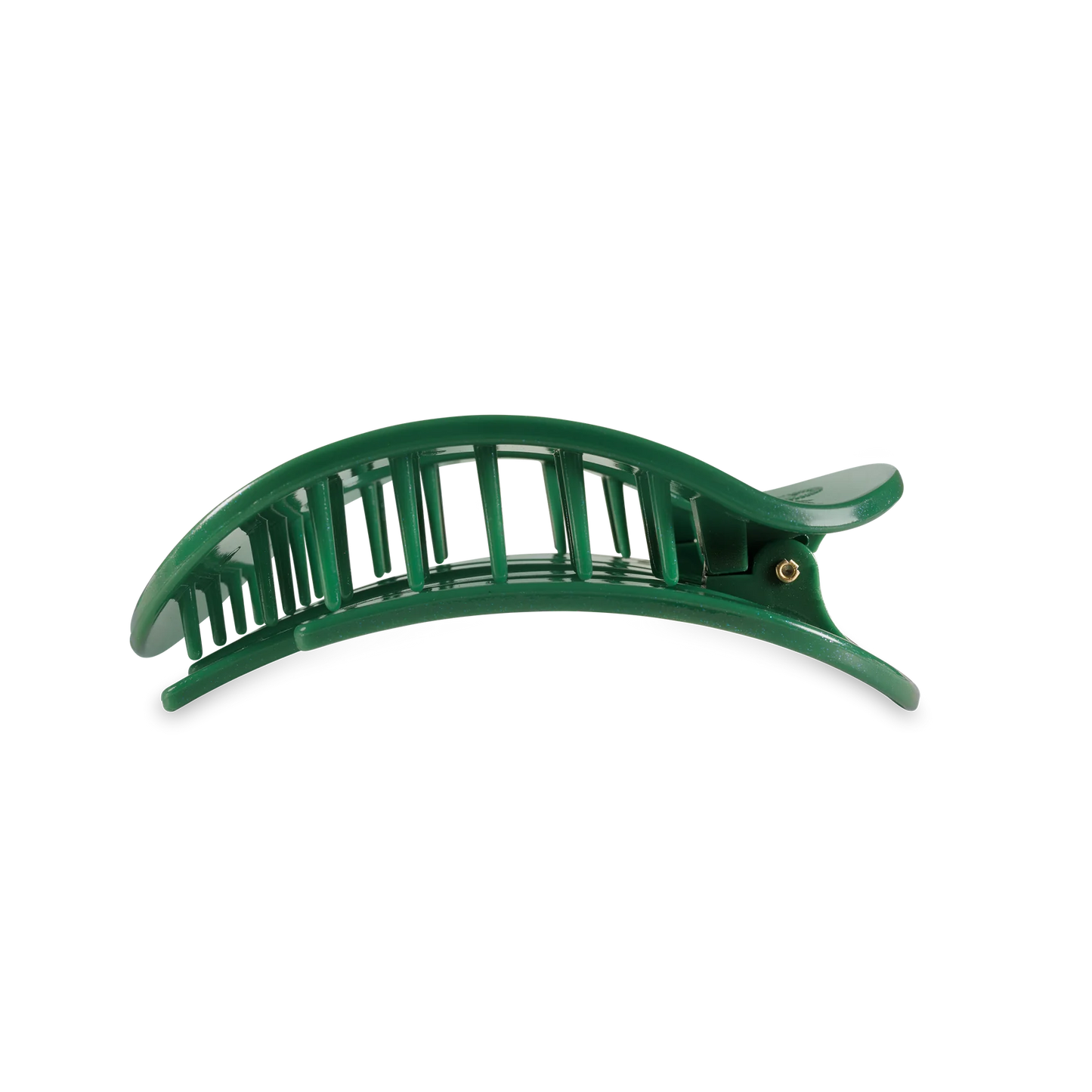 Shimmer Green Flat Round Clip Large