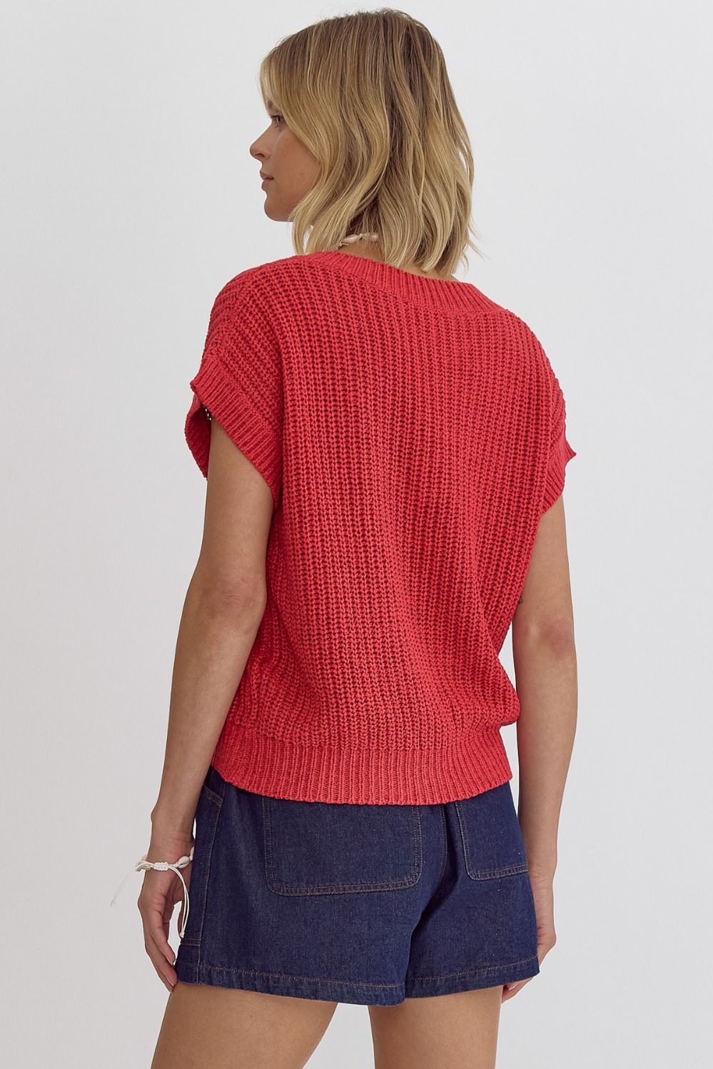 Heather Top Red