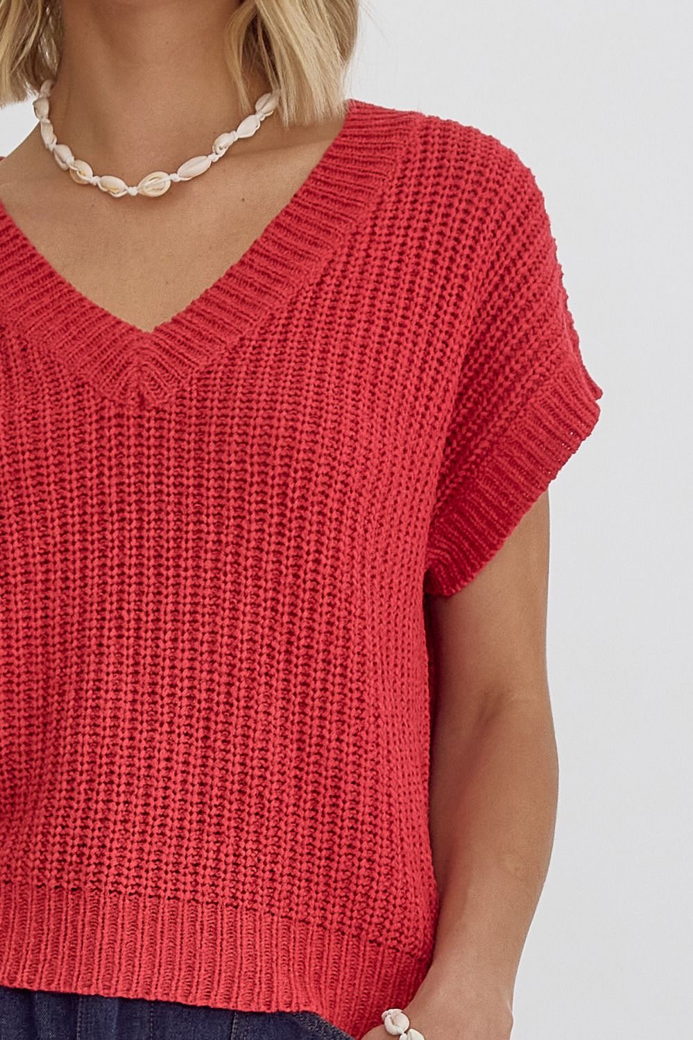 Heather Top Red