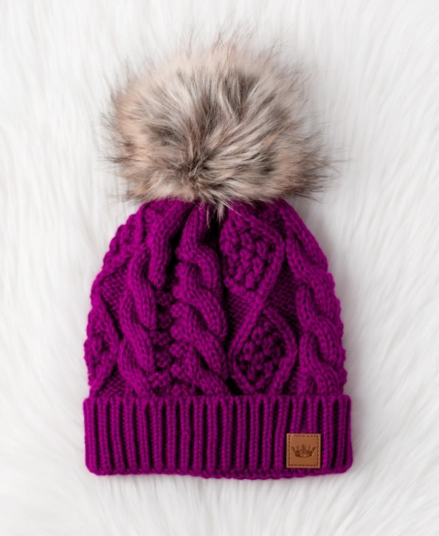 Pom Hat Purple