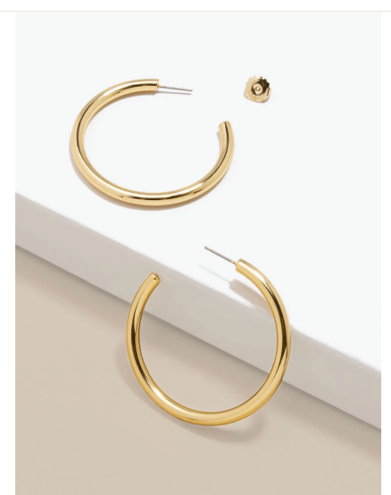 Madeline Hoop Earrings Gold
