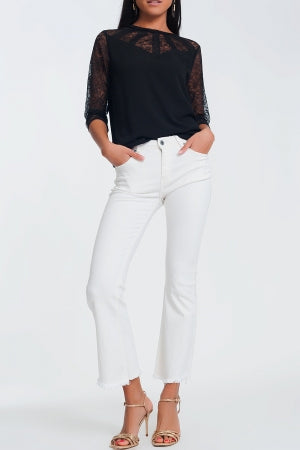 Maggie Jeans White