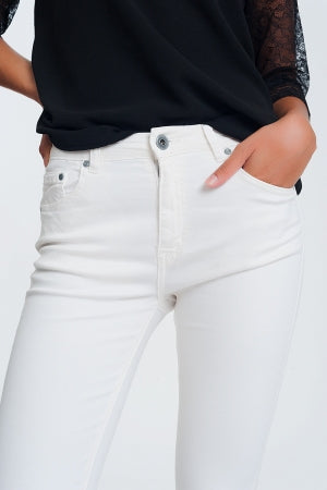 Maggie Jeans White