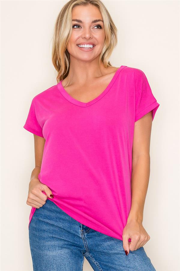 Valerie Top Fuschia