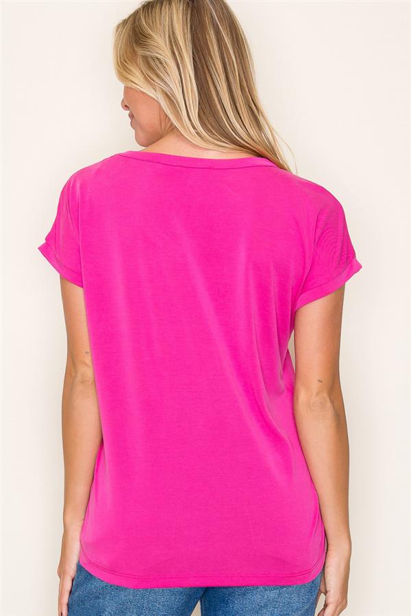 Valerie Top Fuschia