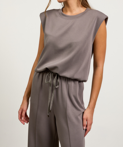 Dorothy Muscle Top Charcoal