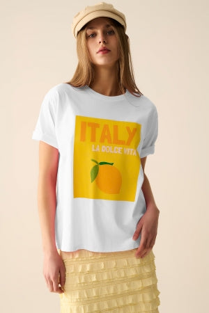 Italy T-Shirt White
