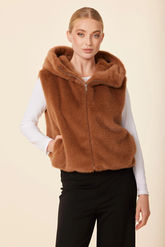 Fergie Vest Camel