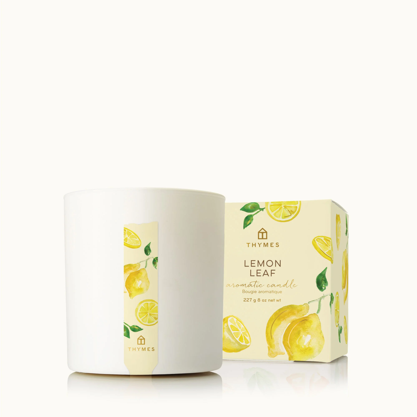 Lemon Leaf Thymes Poured Candle