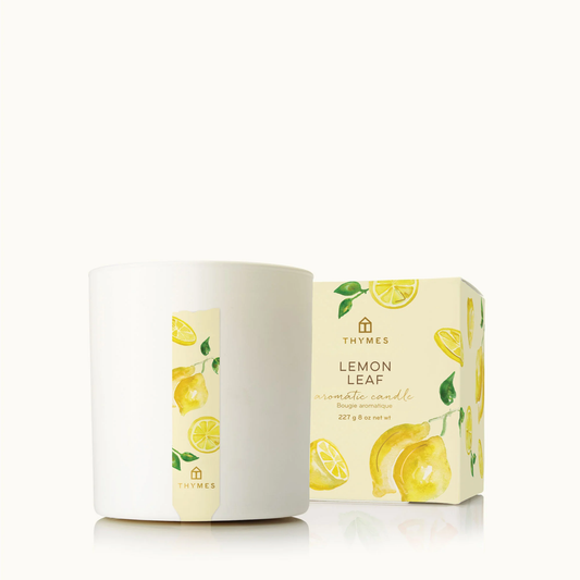 Lemon Leaf Thymes Poured Candle